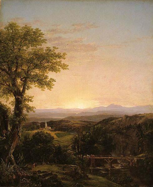 Thomas Cole New England Scenery Sweden oil painting art